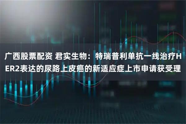 广西股票配资 君实生物：特瑞普利单抗一线治疗HER2表达的尿路上皮癌的新适应症上市申请获受理