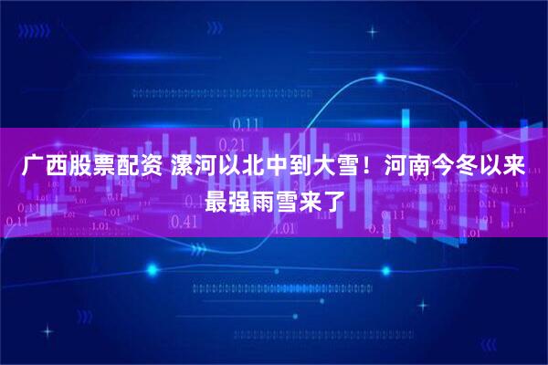 广西股票配资 漯河以北中到大雪!河南今冬以来最强雨雪来了